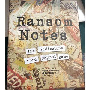 Sealed Ransom Notes The Ridiculous Word Magnet Party Game Friends & Family 15+